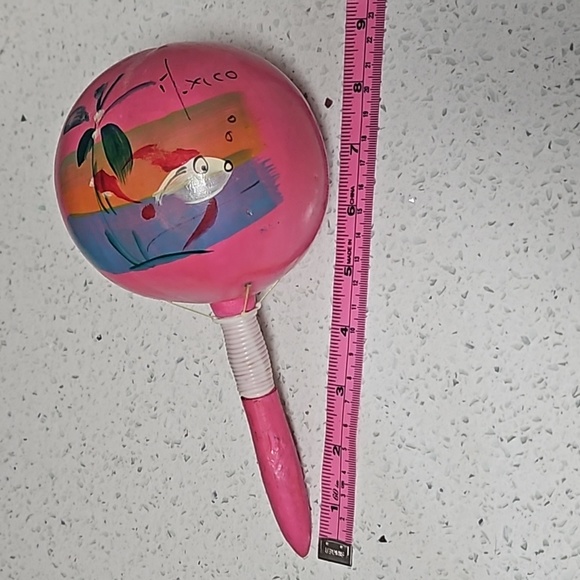 🪇Hand Painted Maraca from Mexico🪇 - Picture 8 of 11